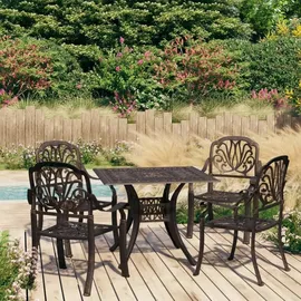 vidaXL Bistroset 5-tlg. bronz