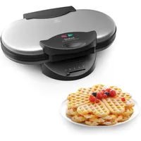 Tefal Doppel-Herzwaffeleisen WM311D, Stufenloser Temperaturregler Für Bräunung N