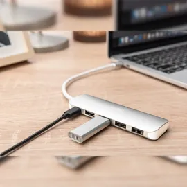 Digitus USB-C Hub 4-Port Hub USB 3.0) silber