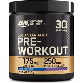 Optimum Nutrition Gold Standard Pre-Workout Blue Raspberry Pulver 330 g