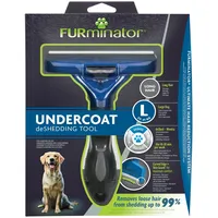 Furminator Fellbürste Hund Langhaar blau L