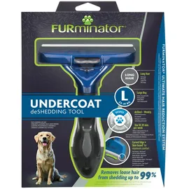 Furminator Fellbürste Hund Langhaar blau L