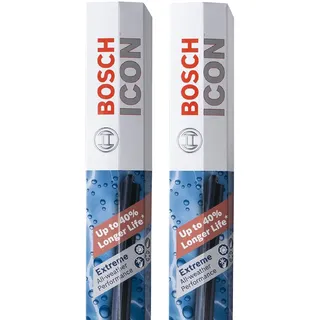 Bosch 26OE20OE ICON Balkenwischerblätter, Fahrer- und Beifahrerseite, Set mit 2 Blättern, (26OE und 20OE), (Kompatibilität mit Linkslenker-Fahrzeugen nicht garantiert)