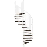 Minka Spindeltreppe Spiral Effect 38 - 305,5 cm Aluminium/Holz/Metall