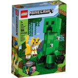 LEGO 21156 Minecraft BigFig Creeper und Ozelot, Spielzeug für Kinder ab 7 Jahren, baubare Figuren