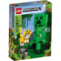 LEGO 21156 Minecraft BigFig Creeper und Ozelot, Spielzeug für Kinder ab 7 Jahren, baubare Figuren
