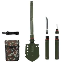 Dönges Multifunktionaler Klappspaten All-in-One, in Camouflage Tasche, olivgrün