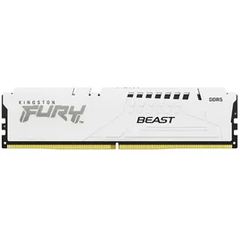 Kingston FURY Beast DDR5 6400MT/s 32GB Kit (2x16GB) CL32 Weiß KF564C32BWEK2-32