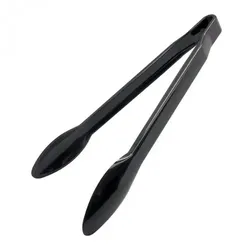 Einweg Servierzangen Schwarz 23cm aus Plastik, 4 Stück - Mank