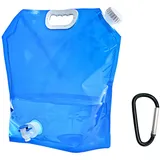 Wasserkanister Faltbar Mit Hahn, Flexibler Wasserbehälter mit Tragegriff, Faltkanister, Tragbar faltbare trinkflasche, Wiederverwendbare, BPA frei, für Camping,Wandern, 10L