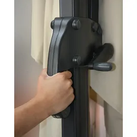 Mendler Gastronomie-Ampelschirm HWC-A96 300 x 300 cm Beige ohne Ständer drehbar