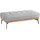 exxpo - sofa fashion Hocker Palic 139 x 47 x 71 cm Silber