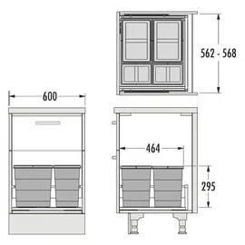 HAILO Allegro 295 18 l Dunkelgrau