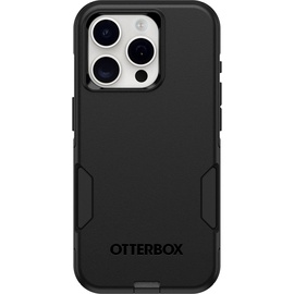 Otterbox Commuter Hülle für iPhone 15 Pro, sturzsicher, schützende Hülle, 3x getestet nach Militärstandard, Schwarz, Keine Einzelhandelsverpackung