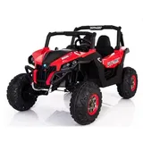 FINOOS Elektroauto für Kinder UTV-MX Buggy 24V, kinderauto 2 Sitzer, kinderelektro Auto mit 2,4 Ghz Fernbedienung, 4x4 Allrad angetrieben, Batterie: 2x12V, 2-7 Jahre (Rot)