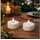 MARELIDA LED Solar Maxi Teelichter Kunststoff D: 7 cm 2er Set weiß
