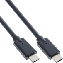 InLine Inline® USB 3.2 Gen.2x2 Kabel, USB-C Stecker/Stecker, schwarz, 0,3m