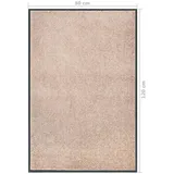 vidaXL Fußmatte Beige 80x120 cm
