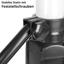 STAHLWERK LED-Baustrahler 100 W 360° Arbeitsleuchte 7500 lm LED-Tower mit Stativ