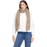 Cartoon Schal "Damen mit Struktur in light camel melange,