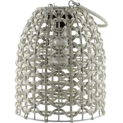 Gartenleuchte AM DESIGN "Solar-Laterne, Handarbeit, aus Kunststoff", weiß, B:29cm H:35,5cm T:35,5cm, Lampen, kabellose Beleuchtung für den Außenbereich