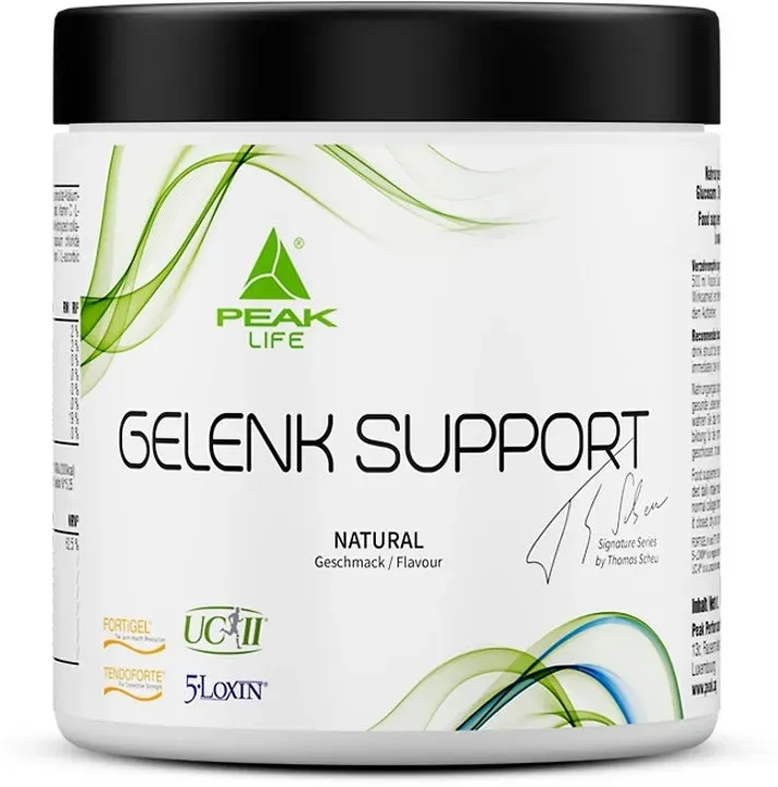 PEAK Gelenk Support - 360g  - Geschmack Natural I 20 Portionen I Joint Care Drink mit Kollagenpeptiden FORTIGEL®, TENDOFORTE®, UC-II® I Boswellia Serrata Extrakt – 5-LOXIN® I MSM + Glucosamin