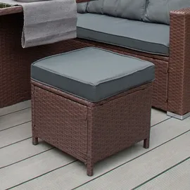 MONSTER SHOP Sitzgruppe Lounge Gartenmöbel Sitzecke Rattan Polyrattan Gartengarnitur Braun