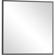 WELLTIME Wandspiegel, schwarz matt B/H/T: ca. 67x67x3 cm