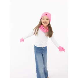 Zwillingsherz Kaschmir-Handschuhe in Pink