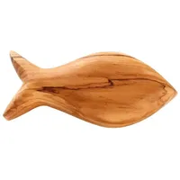 Kassis Geschenkartikel Olivenholz Fisch Handschmeichler Antistress Glücksbringer Deko Holzdeko Tischdeko Geschenk für Kommunion Taufe Firmung