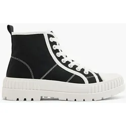 Hoher Sneaker - Damen - schwarz