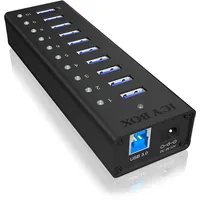 RaidSonic Icy Box IB-AC6110 USB-Hub, 10x USB-A 3.0, USB-A 3.0 [Buchse] (70419)