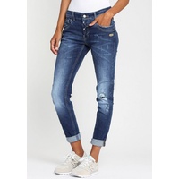 Gang Relax-fit-Jeans »94GERDA«, mit halb offener Knopfleiste, blau