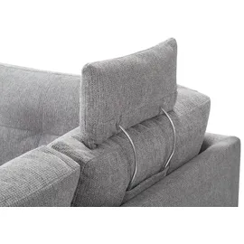 bobb Ecksofa Lindsay ¦ grau ¦ Maße (cm): B: 255 H: 91 T: 225.0