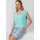 s.Oliver T-Shirt mit weitem Ausschnitt, Cut-out und Schleife - türkis - 44