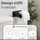 ECENCE 1x Toilettenpapierhalter + 2x Handtuchhaken Badezimmerset selbstklebend Schwarz