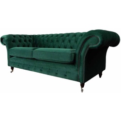 JVmoebel Chesterfield-Sofa, Couch Chesterfield Sofa Dreisitzer Wohnzimmer Sofas Klassisch grün