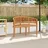 vidaXL Bananenbank 120 x 52 x 86 cm Braun
