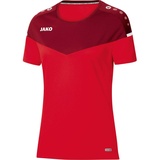 Jako Champ 2.0 T shirt, Rot/Weinrot, 34 EU