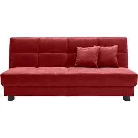 Ell + Ell Schlafcouch Polyester 2-Sitzer Rot