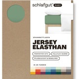 schlafgut Easy Jersey 120 x 200 - 130 x 220 cm green mid