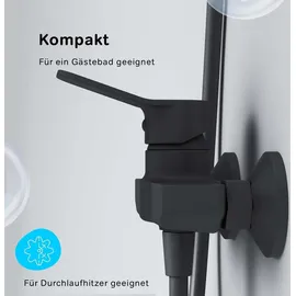 AM.PM Hit Einhebel-Duscharmatur Wandmontage für 1 Verbraucher Schwarz FXA20022
