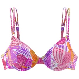 Sunseeker Bügel-Bikini-Top Damen lila-orange, Gr.38 Cup E,