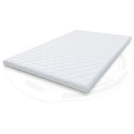 Fdm Matratzentopper Latex Matratze Topper 90x200 cm Härtegrad H3 Höhe ca. 2 cm Allergiker Geeignet Öko-Tex Weiß