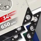 Vendomnia Abdeckplane 2 x 8 m Weiß