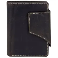 LEAS Herren und Damen Geldbörse mit Verschluss Geschenkbox Echt-Leder, braun Vintage-Collection