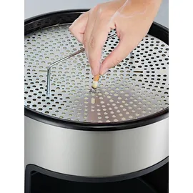 Wesco 150601-60 Kombi-Ascher aus Stahl, 30 mit Sieb Standascher, anthrazit