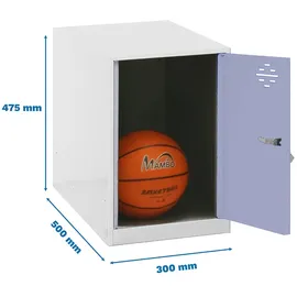 Simonrack Simonlocker Kommode 47,5 x 30 x 50 cm Weiß/Grau