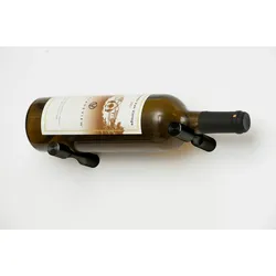 VintageView Vino Pins Stems Flaschenhalter für 1 Flasche Mattschwarz