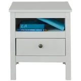 konsimo® Nachtschrank FARGE 35 x 47 x 52 cm Weiß